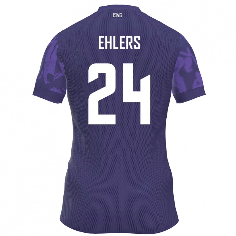 Danxen Herren Jannic Ehlers #24 Lila Weiß Heimtrikot Trikot 2025/26 T-Shirt Österreich