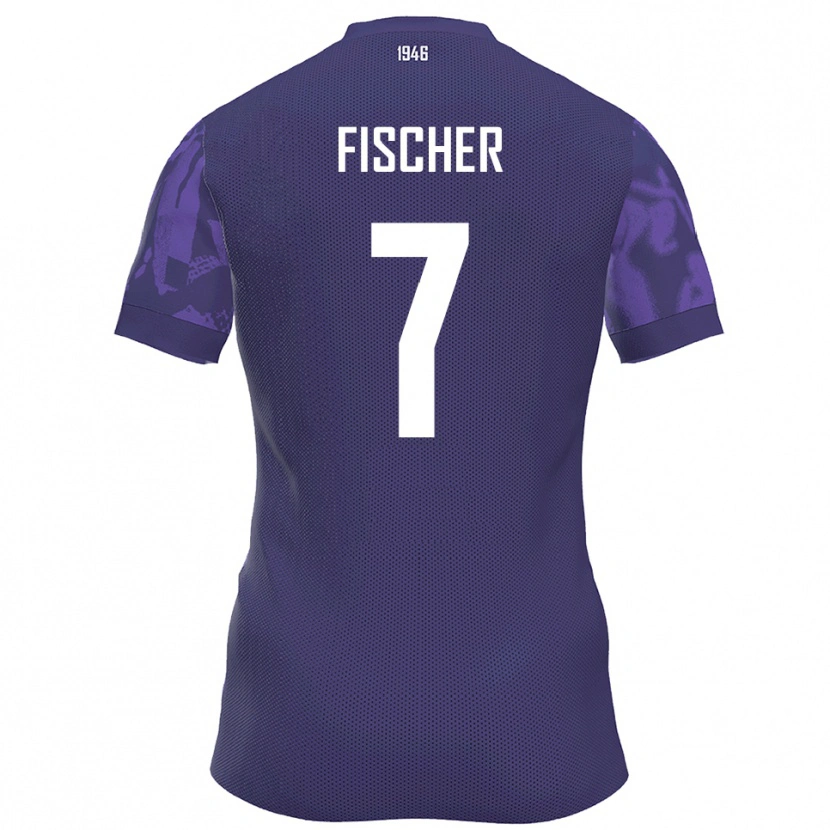 Danxen Herren Franz Fischer #7 Lila Weiß Heimtrikot Trikot 2025/26 T-Shirt Österreich