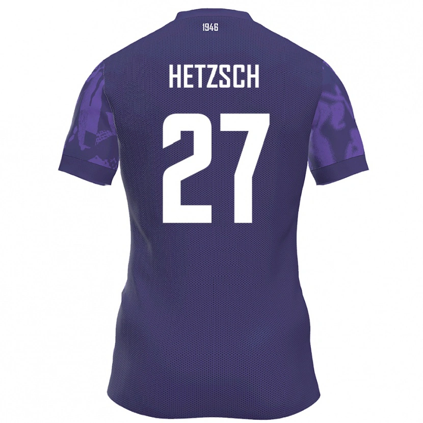 Danxen Herren Finn Hetzsch #27 Lila Weiß Heimtrikot Trikot 2025/26 T-Shirt Österreich