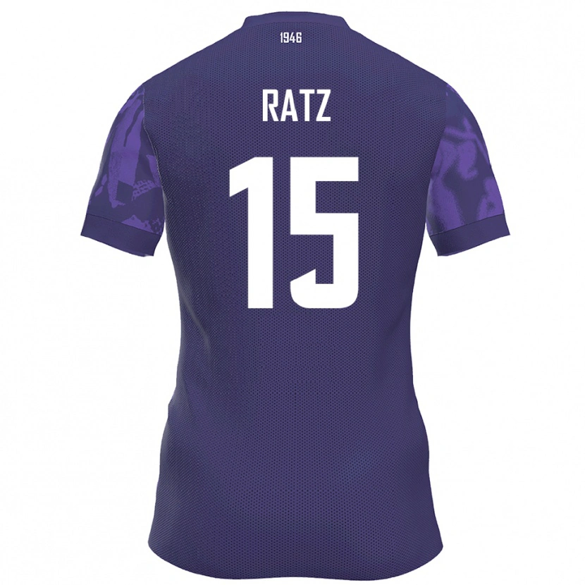Danxen Herren Hermann Ratz #15 Lila Weiß Heimtrikot Trikot 2025/26 T-Shirt Österreich