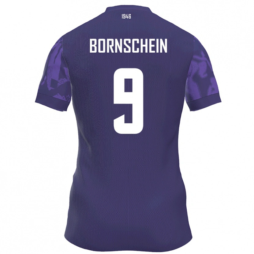 Danxen Herren Ricky Bornschein #9 Lila Weiß Heimtrikot Trikot 2025/26 T-Shirt Österreich