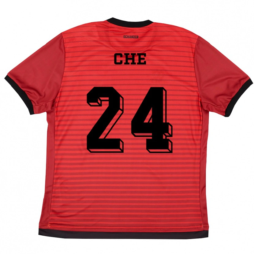 Danxen Herren Neo Che #24 Rot Schwarz Heimtrikot Trikot 2025/26 T-Shirt Österreich