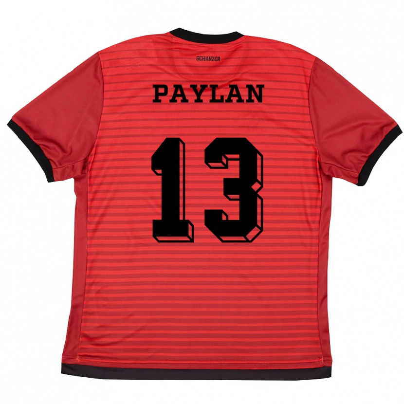 Danxen Herren Can Paylan #13 Rot Schwarz Heimtrikot Trikot 2025/26 T-Shirt Österreich