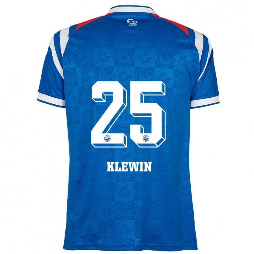 Danxen Herren Philipp Klewin #25 Blau Weiß Rot Heimtrikot Trikot 2025/26 T-Shirt Österreich