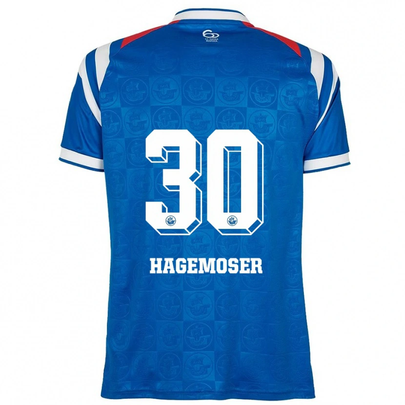 Danxen Herren Max Hagemoser #30 Blau Weiß Rot Heimtrikot Trikot 2025/26 T-Shirt Österreich