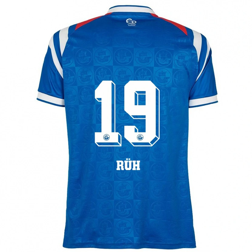 Danxen Herren Julian Rüh #19 Blau Weiß Rot Heimtrikot Trikot 2025/26 T-Shirt Österreich