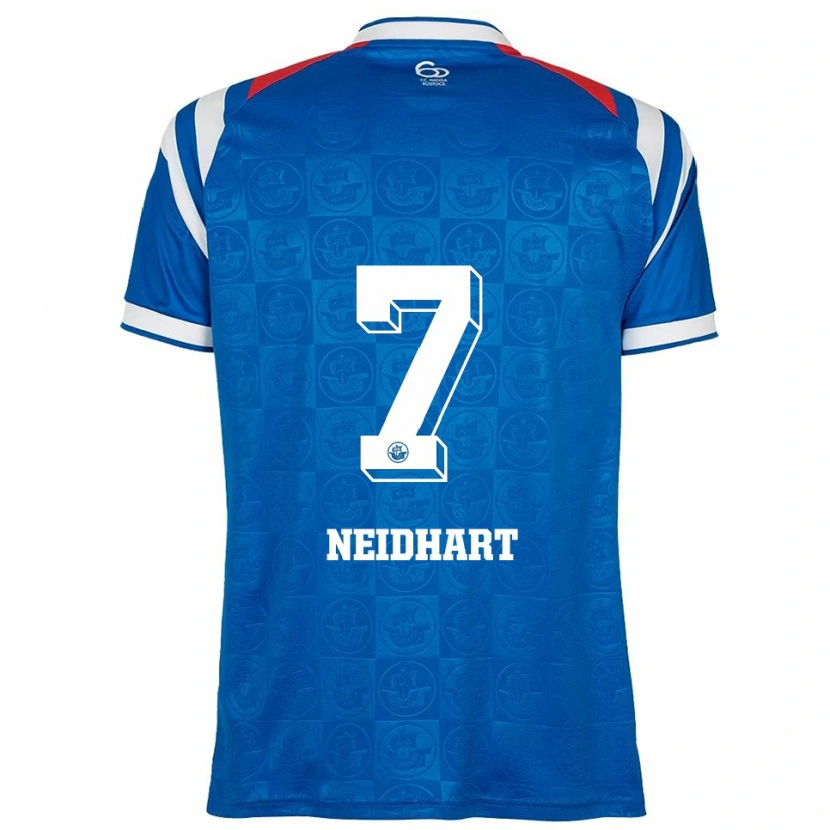 Danxen Herren Nico Neidhart #7 Blau Weiß Rot Heimtrikot Trikot 2025/26 T-Shirt Österreich