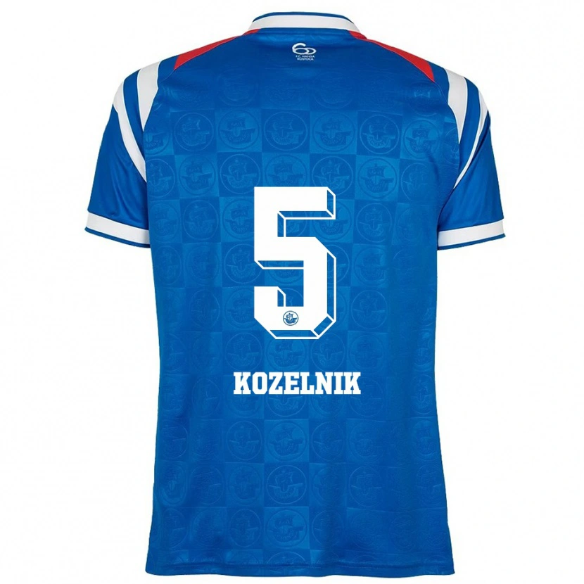 Danxen Herren Till Kozelnik #5 Blau Weiß Rot Heimtrikot Trikot 2025/26 T-Shirt Österreich