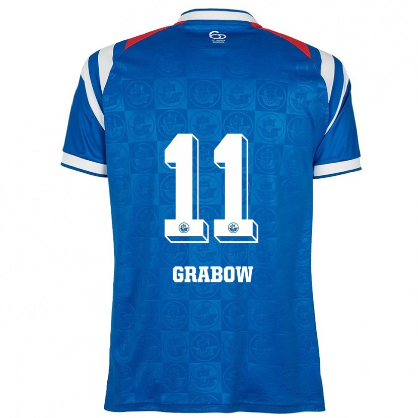 Danxen Herren Georg Grabow #11 Blau Weiß Rot Heimtrikot Trikot 2025/26 T-Shirt Österreich