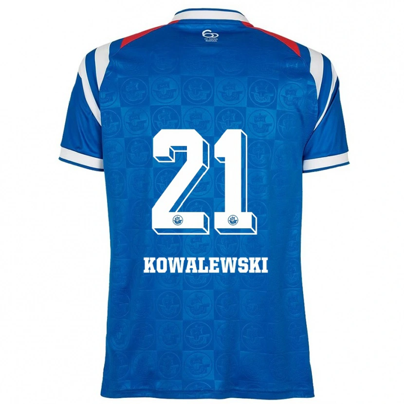 Danxen Herren Oskar Kowalewski #21 Blau Weiß Rot Heimtrikot Trikot 2025/26 T-Shirt Österreich