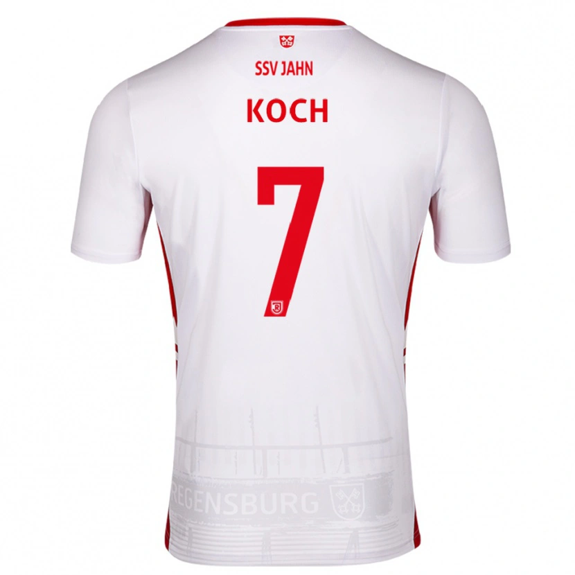 Danxen Herren Christian Koch #7 Weiß Rot Heimtrikot Trikot 2025/26 T-Shirt Österreich