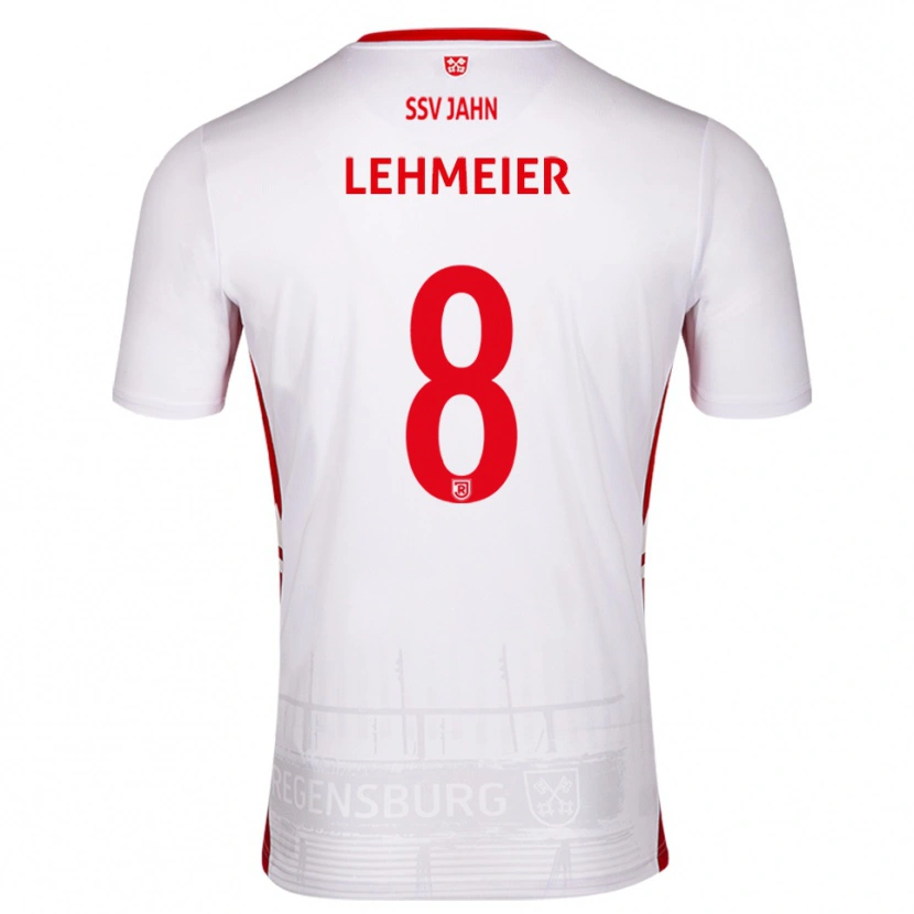 Danxen Herren Joel Lehmeier #8 Weiß Rot Heimtrikot Trikot 2025/26 T-Shirt Österreich