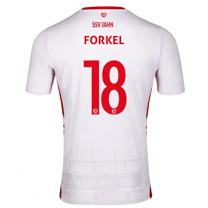Danxen Herren Dustin Forkel #18 Weiß Rot Heimtrikot Trikot 2025/26 T-Shirt Österreich