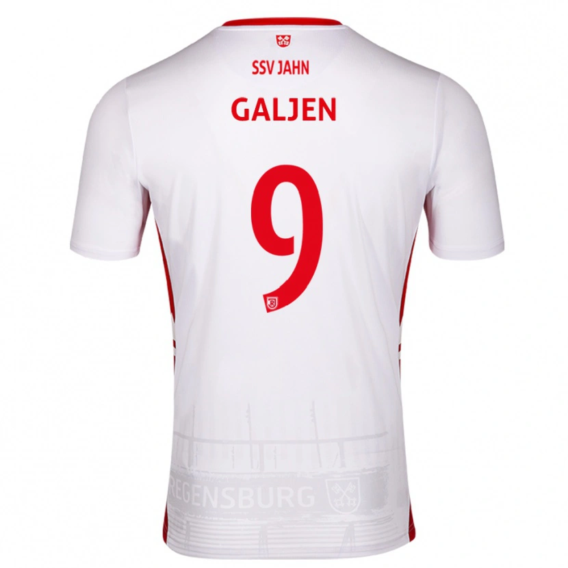 Danxen Herren Dejan Galjen #9 Weiß Rot Heimtrikot Trikot 2025/26 T-Shirt Österreich