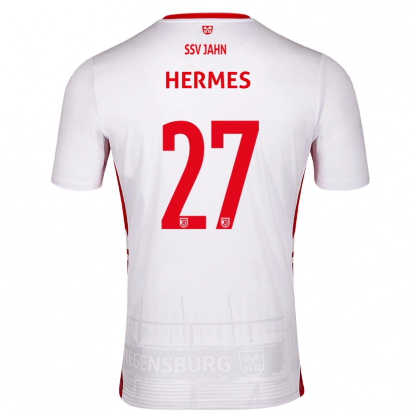 Danxen Herren Lucas Hermes #27 Weiß Rot Heimtrikot Trikot 2025/26 T-Shirt Österreich