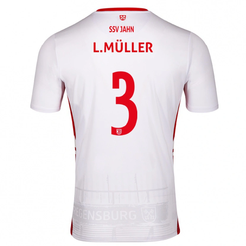 Danxen Herren Lenny Müller #3 Weiß Rot Heimtrikot Trikot 2025/26 T-Shirt Österreich