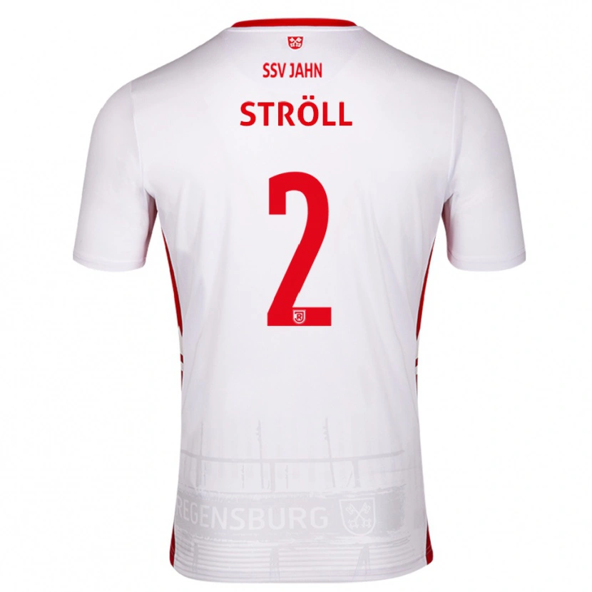 Danxen Herren Maurice Ströll #2 Weiß Rot Heimtrikot Trikot 2025/26 T-Shirt Österreich