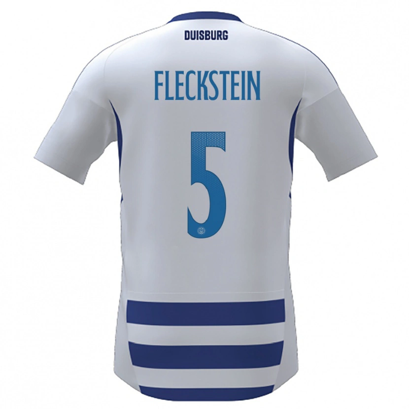 Danxen Herren Tobias Fleckstein #5 Weiß Blau Heimtrikot Trikot 2025/26 T-Shirt Österreich