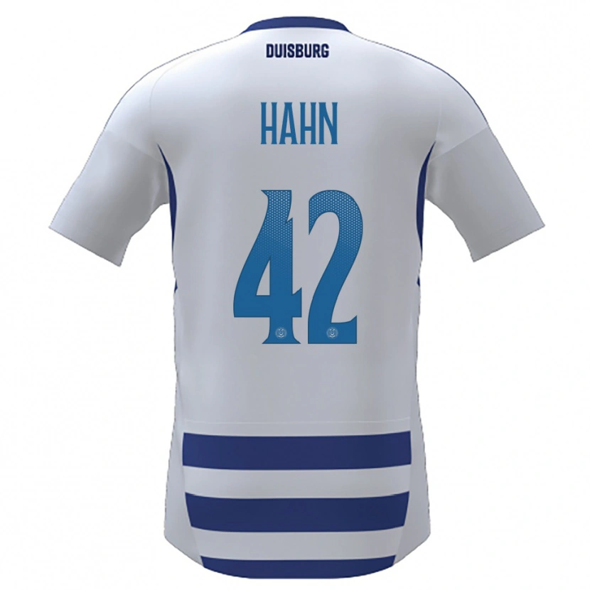 Danxen Herren Alexander Hahn #42 Weiß Blau Heimtrikot Trikot 2025/26 T-Shirt Österreich