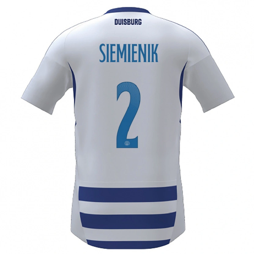 Danxen Herren Fabian Siemienik #2 Weiß Blau Heimtrikot Trikot 2025/26 T-Shirt Österreich