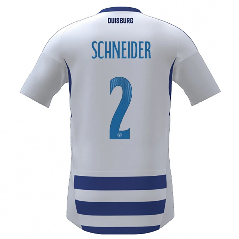 Danxen Herren Jason Schneider #2 Weiß Blau Heimtrikot Trikot 2025/26 T-Shirt Österreich