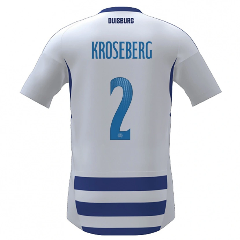 Danxen Herren Jana Kroseberg #2 Weiß Blau Heimtrikot Trikot 2025/26 T-Shirt Österreich