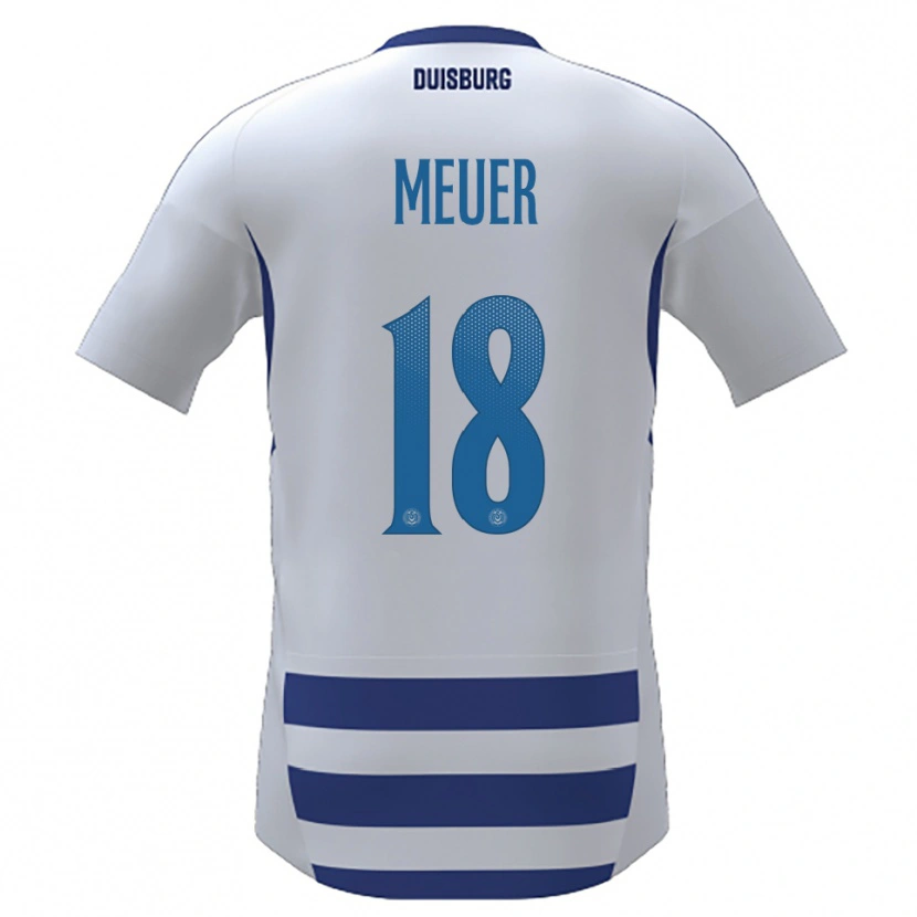 Danxen Herren Steffen Meuer #18 Weiß Blau Heimtrikot Trikot 2025/26 T-Shirt Österreich