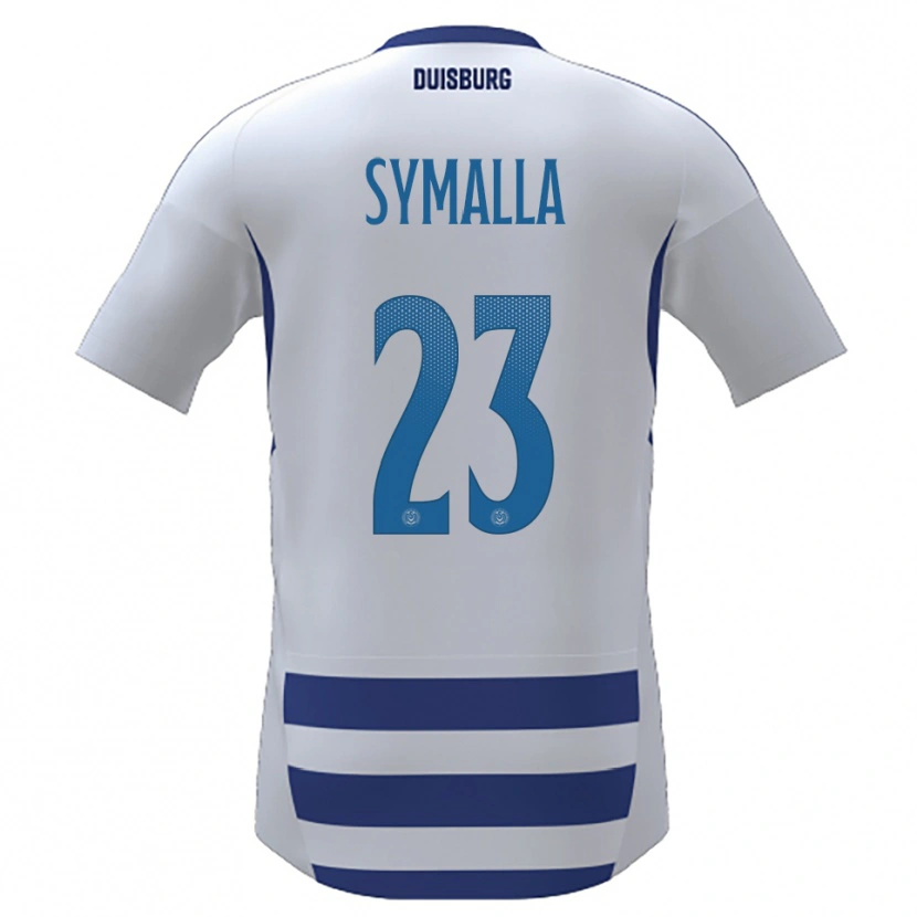 Danxen Herren Jan-Simon Symalla #23 Weiß Blau Heimtrikot Trikot 2025/26 T-Shirt Österreich