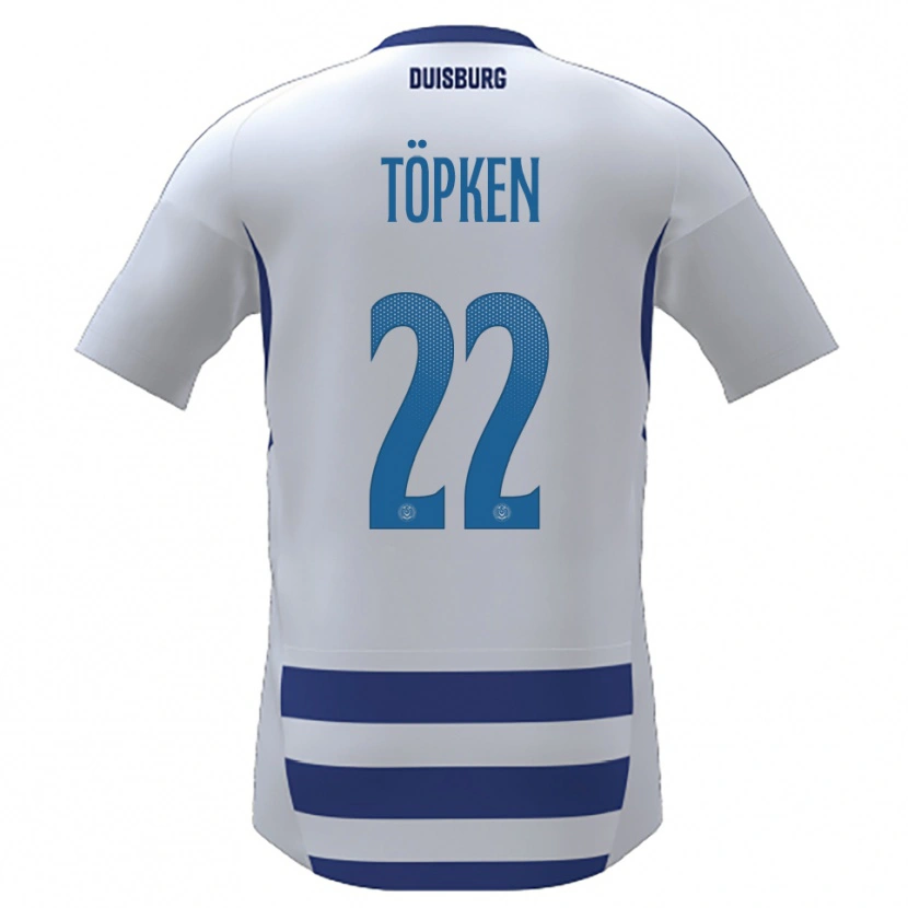 Danxen Herren Thilo Töpken #22 Weiß Blau Heimtrikot Trikot 2025/26 T-Shirt Österreich