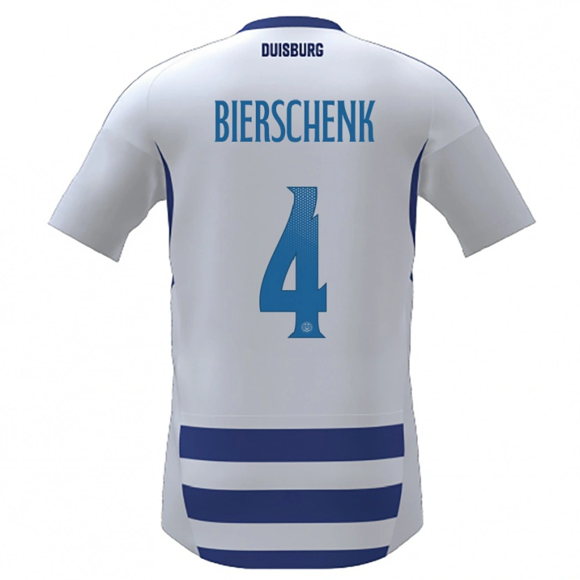 Danxen Herren Julian Bierschenk #4 Weiß Blau Heimtrikot Trikot 2025/26 T-Shirt Österreich