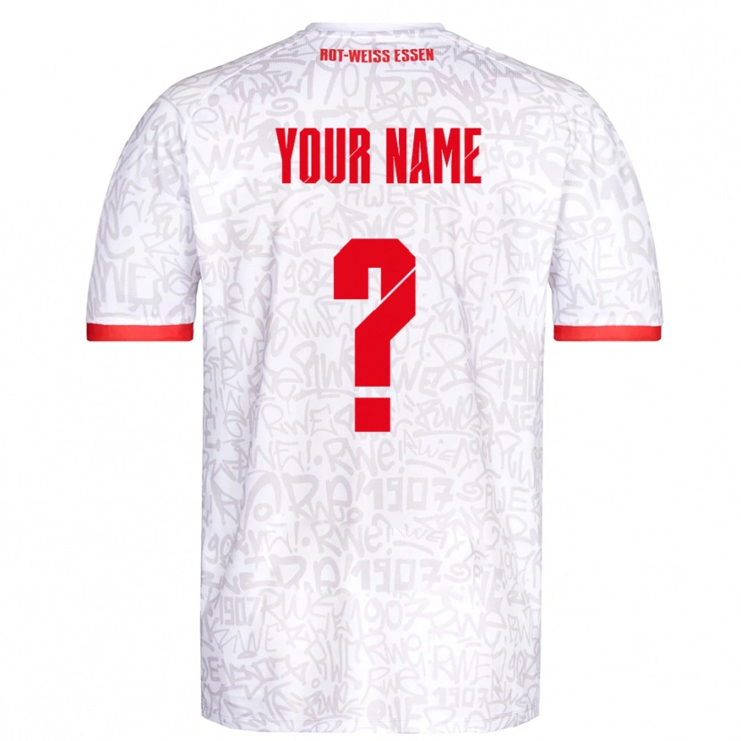 Danxen Herren Ihren Namen #0 Weiß Rot Heimtrikot Trikot 2025/26 T-Shirt Österreich