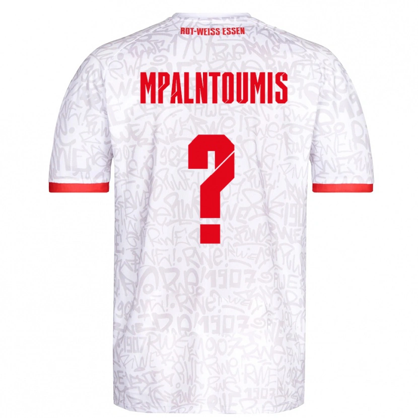 Danxen Herren Ilias Mpalntoumis #0 Weiß Rot Heimtrikot Trikot 2025/26 T-Shirt Österreich