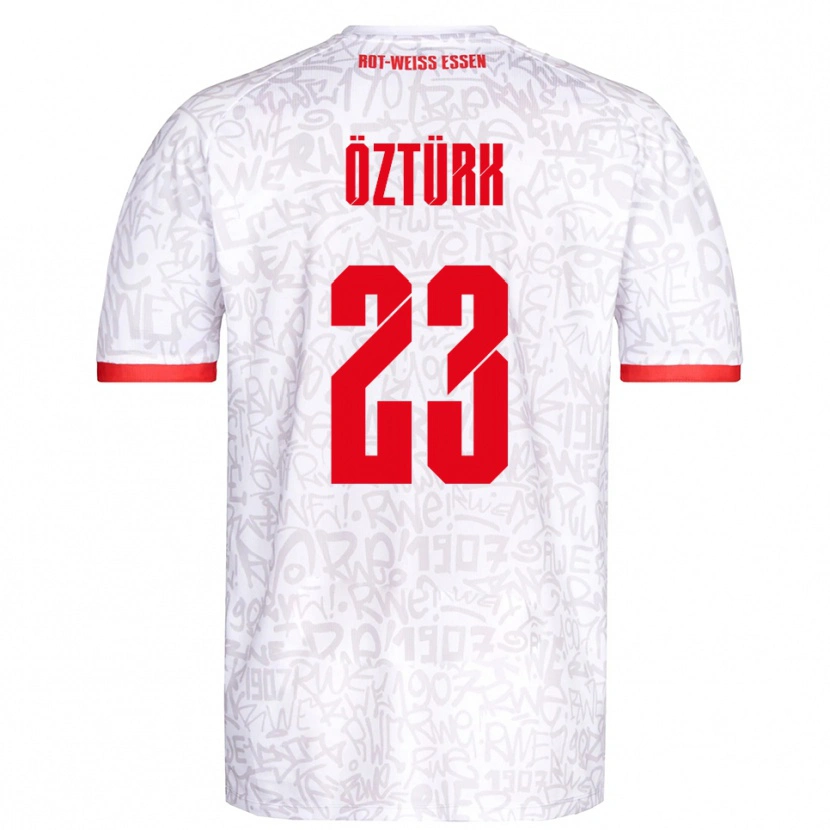 Danxen Herren Efehan Öztürk #23 Weiß Rot Heimtrikot Trikot 2025/26 T-Shirt Österreich