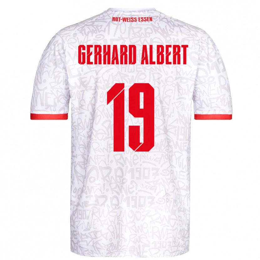 Danxen Herren Naufal Driss Gerhard Albert #19 Weiß Rot Heimtrikot Trikot 2025/26 T-Shirt Österreich