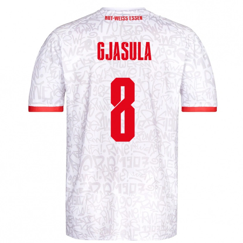 Danxen Herren Klaus Gjasula #8 Weiß Rot Heimtrikot Trikot 2025/26 T-Shirt Österreich