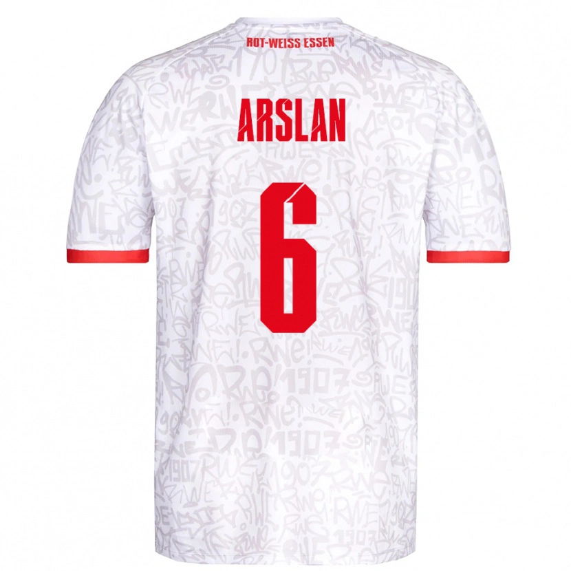 Danxen Herren Ahmet Arslan #6 Weiß Rot Heimtrikot Trikot 2025/26 T-Shirt Österreich