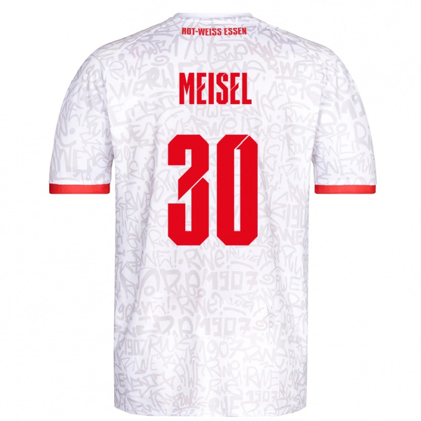 Danxen Herren Kelsey Owusu #30 Weiß Rot Heimtrikot Trikot 2025/26 T-Shirt Österreich