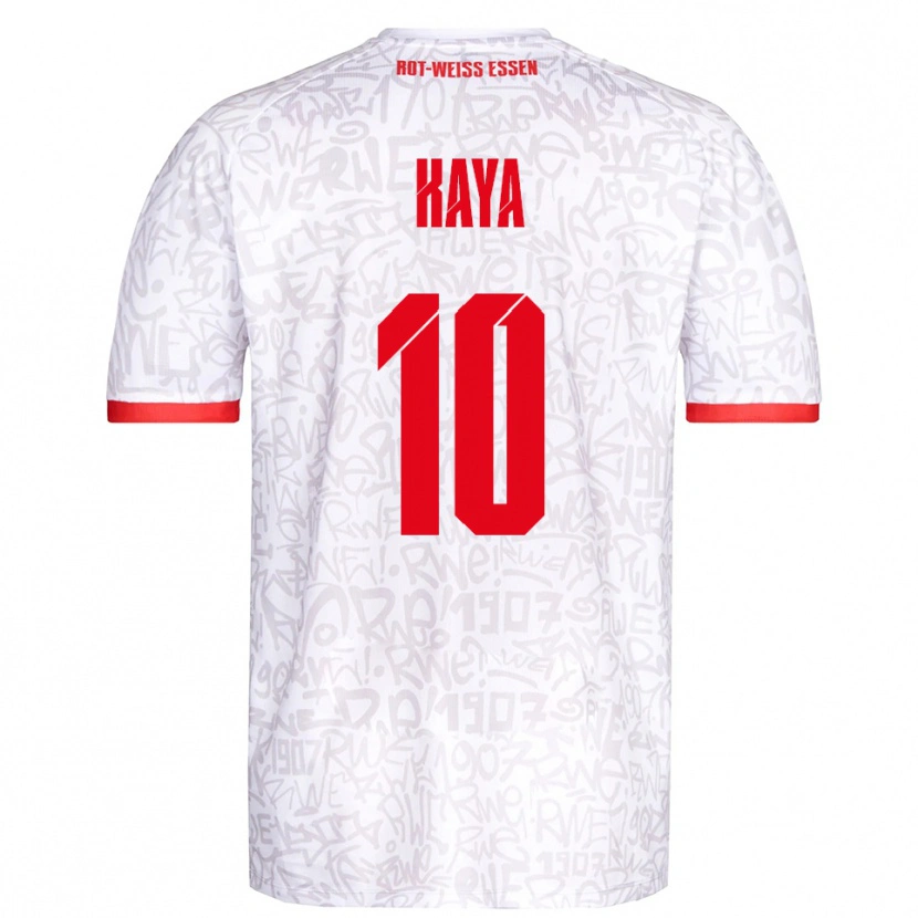 Danxen Herren Kamil Kaya #10 Weiß Rot Heimtrikot Trikot 2025/26 T-Shirt Österreich