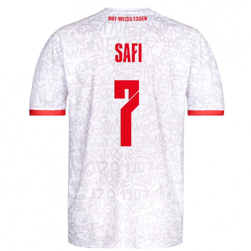 Danxen Herren Ramien Safi #7 Weiß Rot Heimtrikot Trikot 2025/26 T-Shirt Österreich