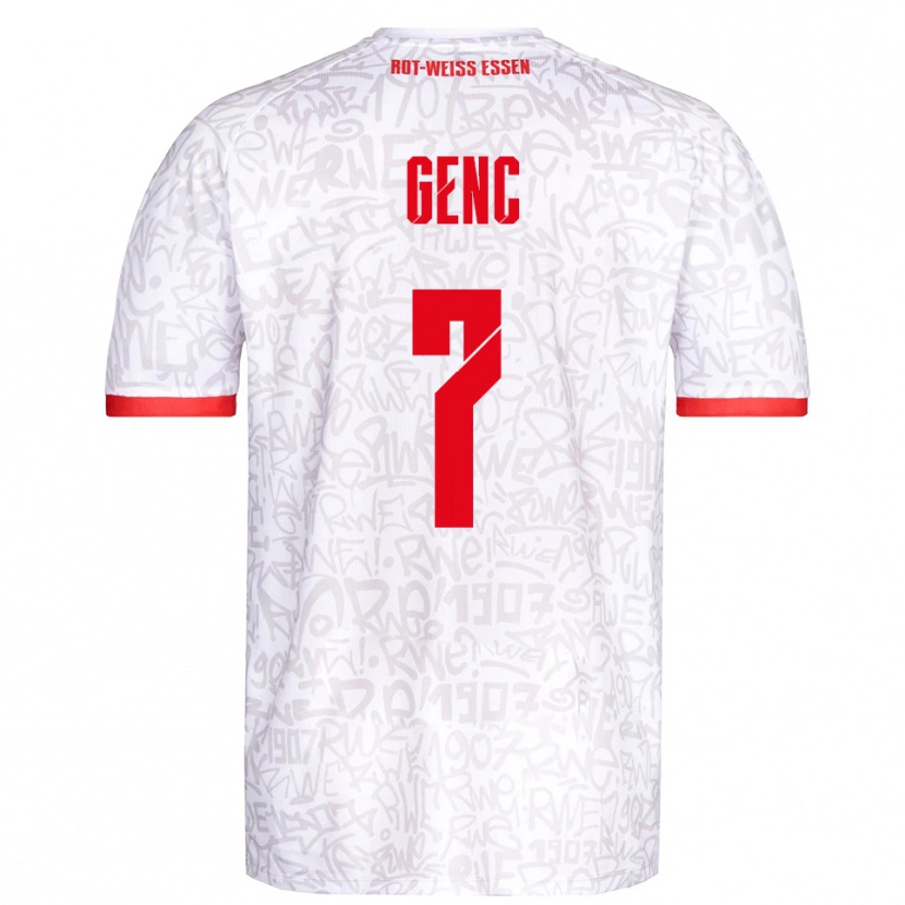 Danxen Herren Mert Genc #7 Weiß Rot Heimtrikot Trikot 2025/26 T-Shirt Österreich