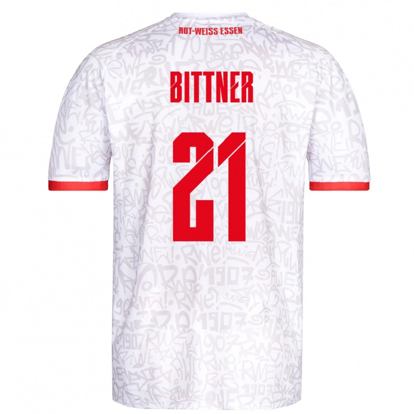 Danxen Herren Lucas Bittner #21 Weiß Rot Heimtrikot Trikot 2025/26 T-Shirt Österreich