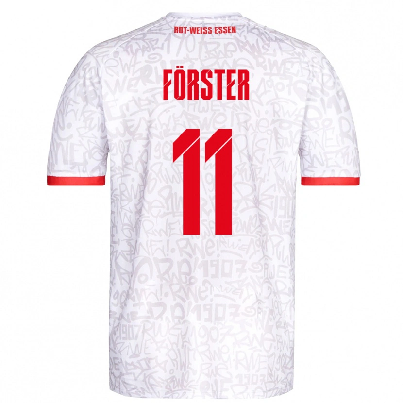 Danxen Herren Luis Förster #11 Weiß Rot Heimtrikot Trikot 2025/26 T-Shirt Österreich