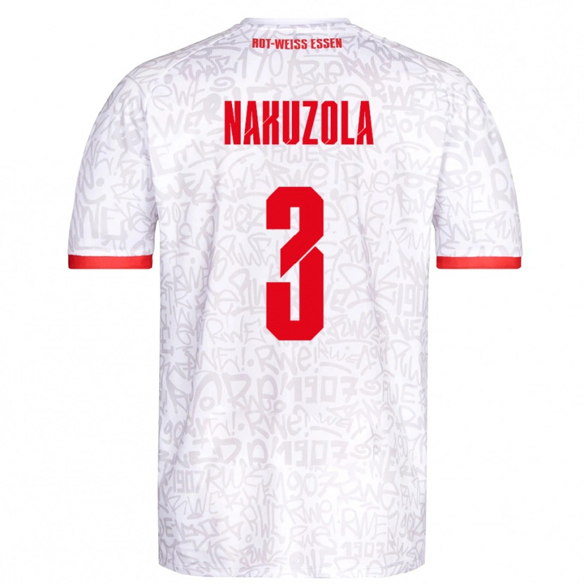 Danxen Herren Rael Nakuzola #3 Weiß Rot Heimtrikot Trikot 2025/26 T-Shirt Österreich