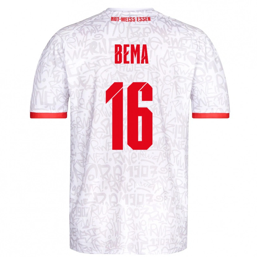 Danxen Herren Joel Bema #16 Weiß Rot Heimtrikot Trikot 2025/26 T-Shirt Österreich