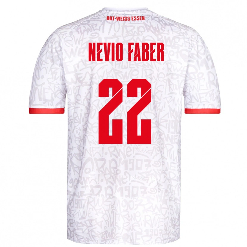 Danxen Herren Arne Nevio Faber #22 Weiß Rot Heimtrikot Trikot 2025/26 T-Shirt Österreich