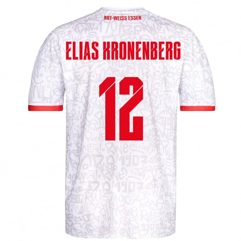 Danxen Herren Sebastian Elias Kronenberg #12 Weiß Rot Heimtrikot Trikot 2025/26 T-Shirt Österreich