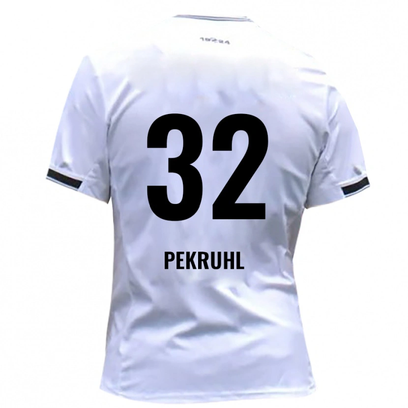 Danxen Herren Fabian Pekruhl #32 Weiß Rot Heimtrikot Trikot 2025/26 T-Shirt Österreich