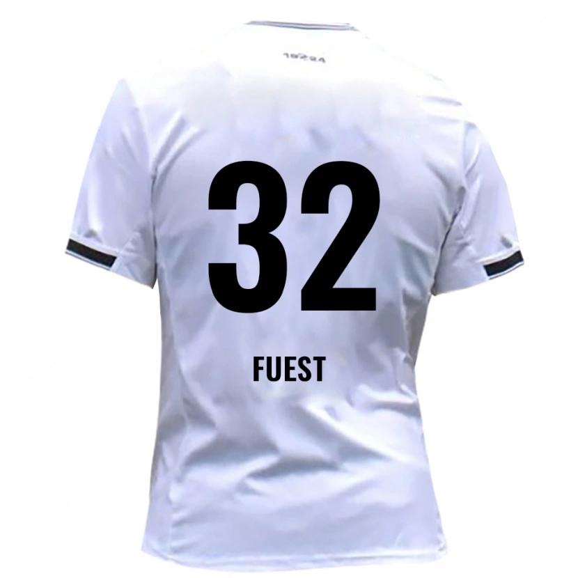 Danxen Herren Julian Fuest #32 Weiß Rot Heimtrikot Trikot 2025/26 T-Shirt Österreich