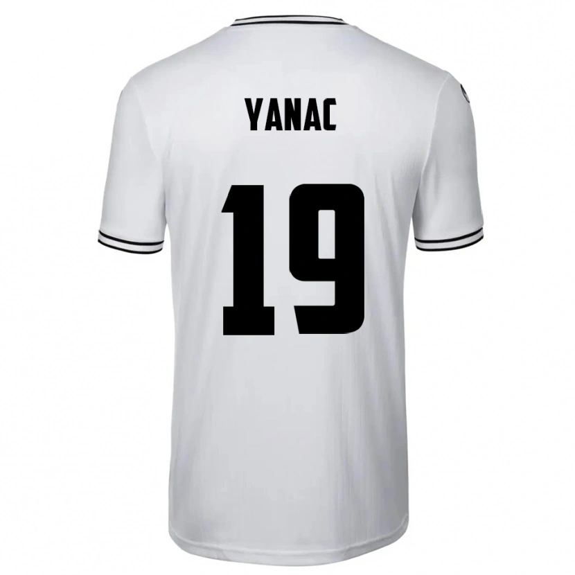 Danxen Herren Kaan Yanac #19 Weiß Schwarz Heimtrikot Trikot 2025/26 T-Shirt Österreich