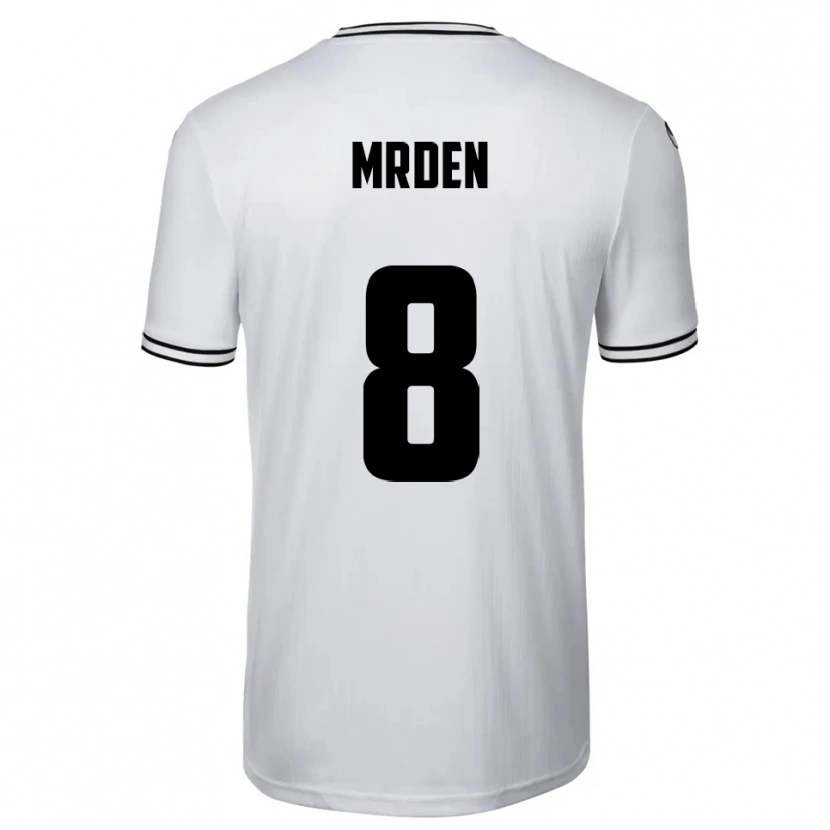 Danxen Herren Mateo Mrden #8 Weiß Schwarz Heimtrikot Trikot 2025/26 T-Shirt Österreich